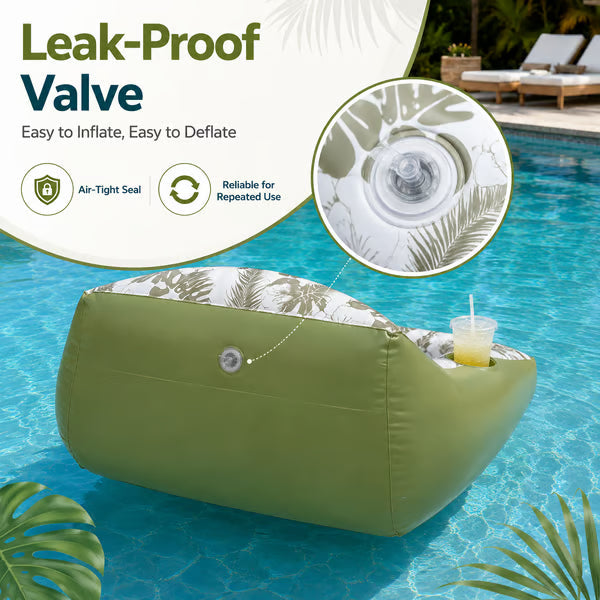 🛋️🏊‍♀️ 3-in-1 Inflatable Pool Lounge Chair🏆