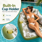 🛋️🏊‍♀️ 3-in-1 Inflatable Pool Lounge Chair🏆