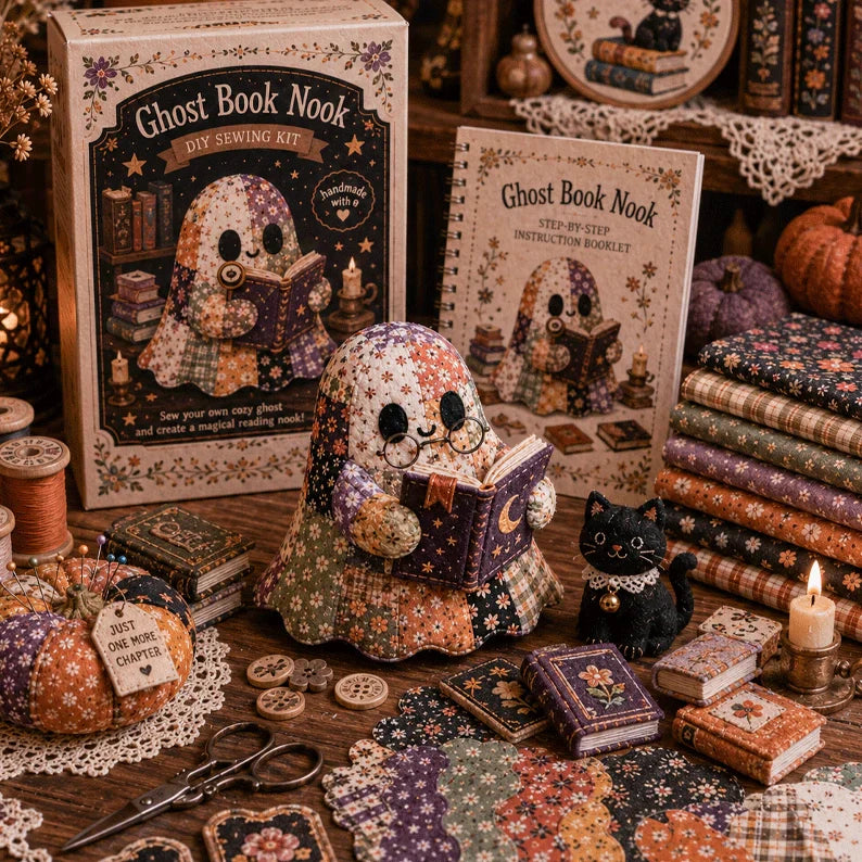 🔥40% Off Last Day - 👻 Little Ghost’s Cozy Halloween DIY Patchwork Kit🏆