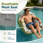 🛋️🏊‍♀️ 3-in-1 Inflatable Pool Lounge Chair🏆