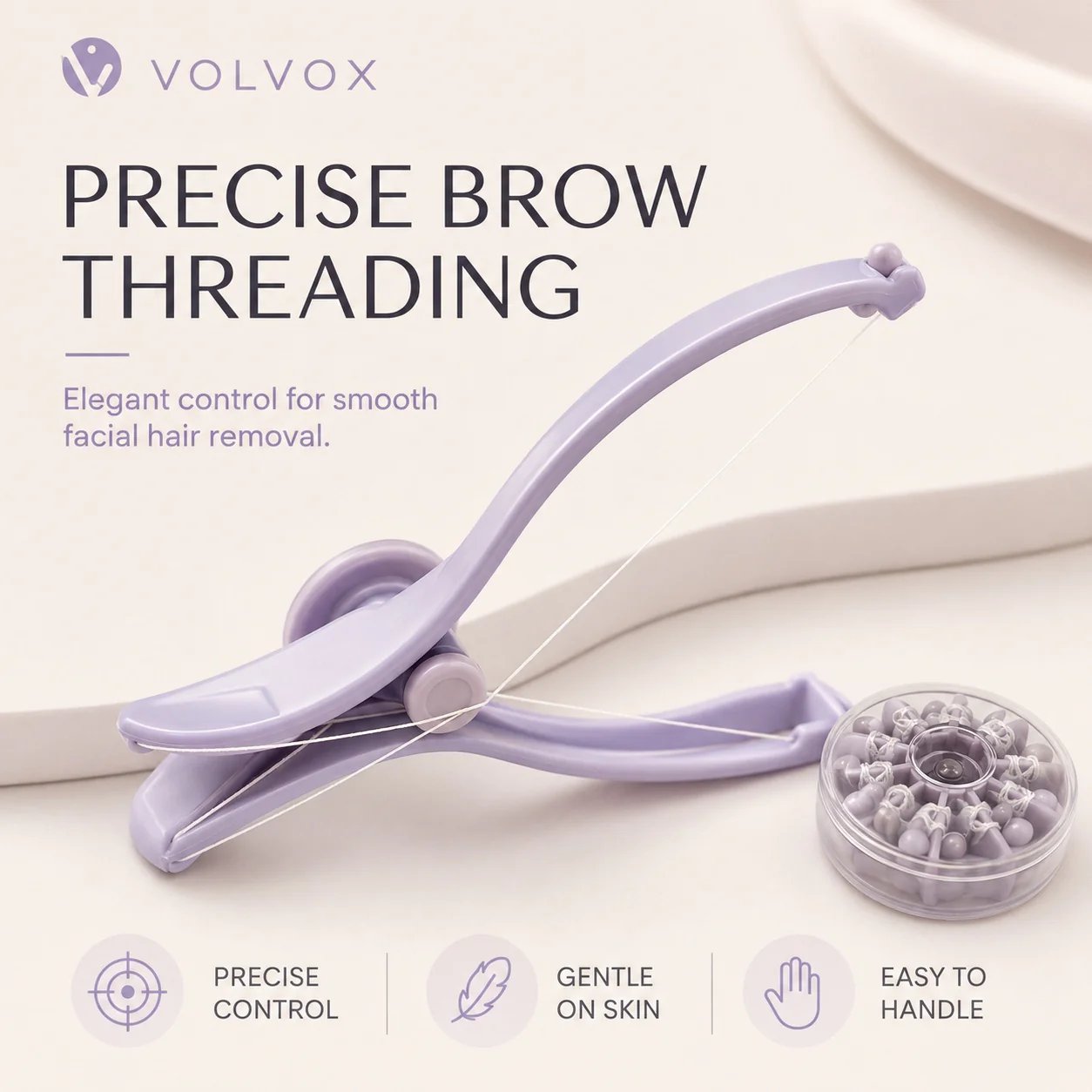 🔥LAST DAY 49% OFF - VOLVOX Precise Brow Threading Tool💋