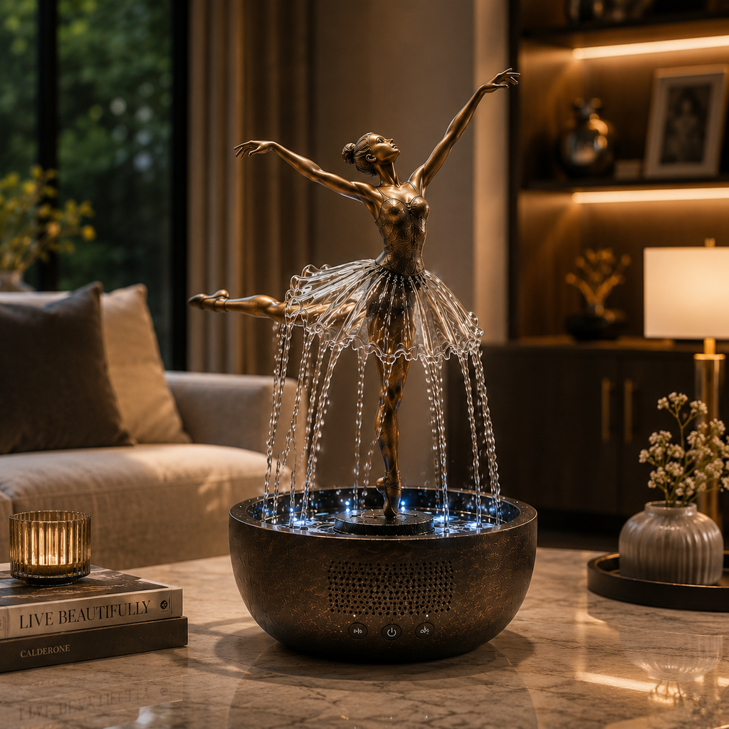 🎁💃 Ballerina Waterfall Bluetooth Speaker Fountain🩰🏆