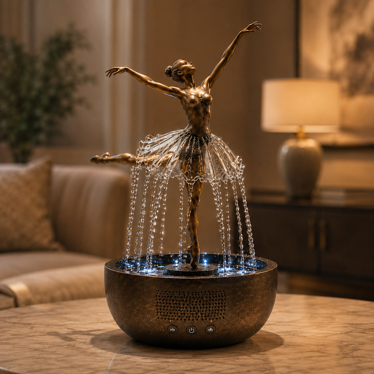 🎁💃 Ballerina Waterfall Bluetooth Speaker Fountain🩰🏆