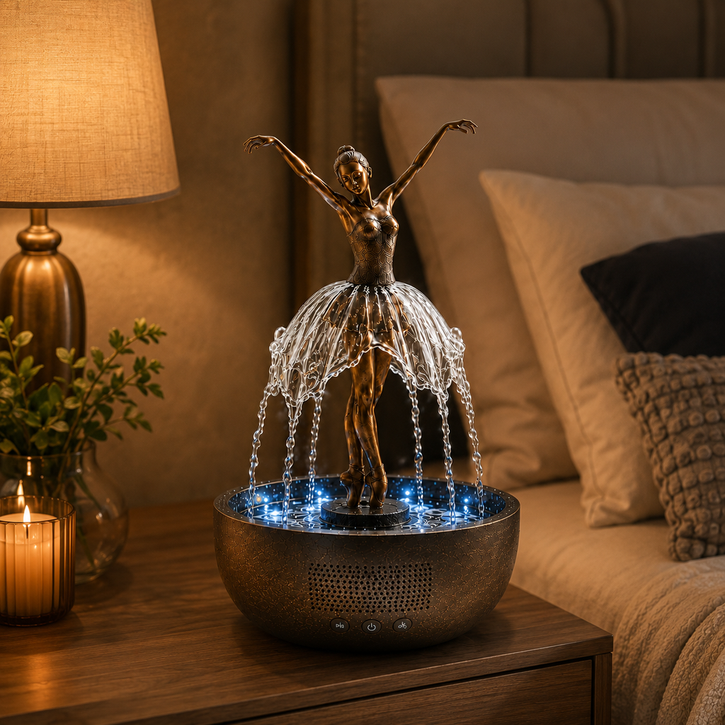 🎁💃 Ballerina Waterfall Bluetooth Speaker Fountain🩰🏆