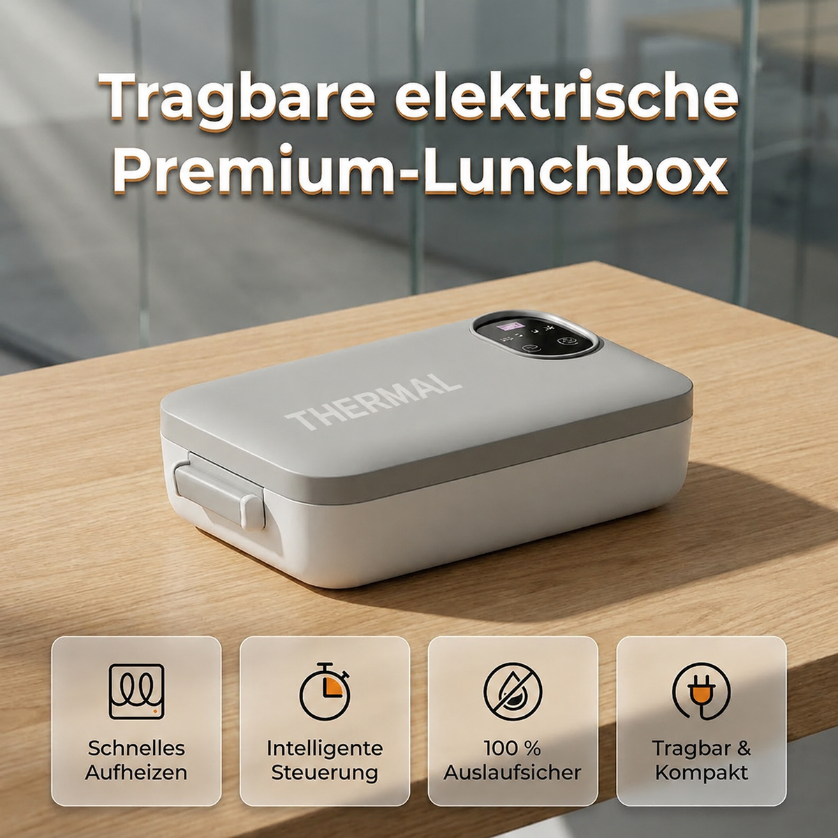 🍱⚡ Portable electric lunch box with self-heating 🌡️💋