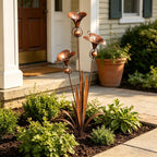 Copper Calla Lily Garden Chime Set – A Peaceful Touch for Flower Lovers 🌿🔔🏆
