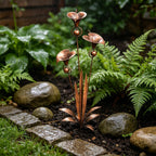 Copper Calla Lily Garden Chime Set – A Peaceful Touch for Flower Lovers 🌿🔔🏆