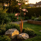 Copper Calla Lily Garden Chime Set – A Peaceful Touch for Flower Lovers 🌿🔔🏆