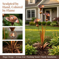 Copper Calla Lily Garden Chime Set – A Peaceful Touch for Flower Lovers 🌿🔔🏆