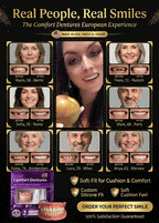 Full Set Natural Dentures Upper & Lower Silicone Fake Teeth Braces Comfort Fit Instant Confidence Smile Oral Care For Men Women