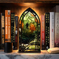 Project Hail Mary Book Nook | Sci-Fi Stained Glass Style Bookshelf Decor | Tau Ceti & Astronaut Wood Acrylic Sign | Bookish Gift💋