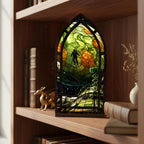 Project Hail Mary Book Nook | Sci-Fi Stained Glass Style Bookshelf Decor | Tau Ceti & Astronaut Wood Acrylic Sign | Bookish Gift💋