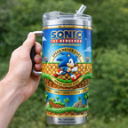 🦔🎮Sonic 35th Anniversary YETI Tumbler🏆