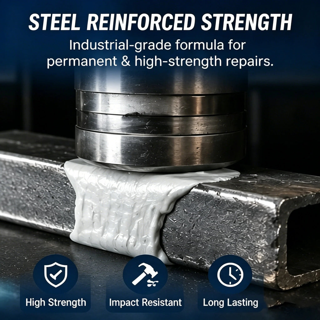 💥SAVE 50% NOW🏠Steel Reinforced Epoxy Repair Putty — Universal Glue for Metal, Wood, Plastic🏆
