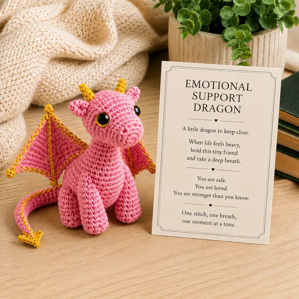 🔥Last Day: BUY MORE SAVE MORE- 🐲💕Emotional Support Dragon Pocket Buddy🏆