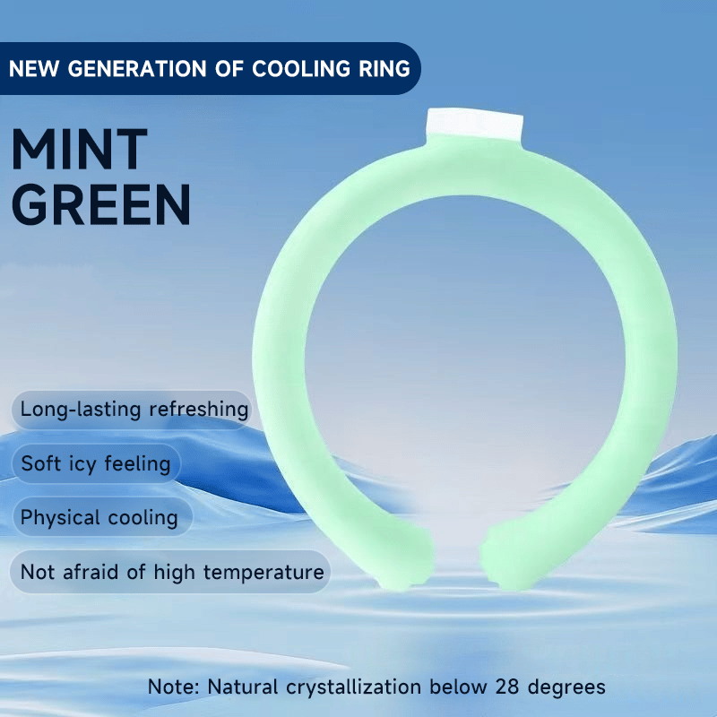 🔥LAST DAY 50% OFF - 🧊Reusable Cooling Neck Ring – Long-Lasting Sweat-Free Relief❄️🏆