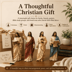 ✝️Jesus Figurine Bookshelf Decor Set🙏Sacred Companions for Your Daily Walk of Faith📚💋