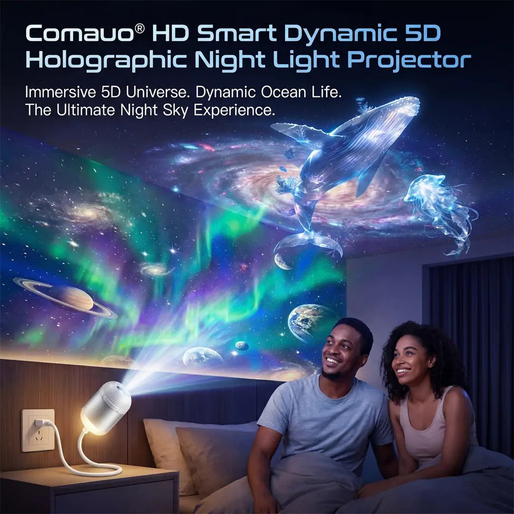🌌5D Mini Galaxy Star Projector – Dynamic Ambient Lighting for Bedrooms, Cars & Relaxing Spaces