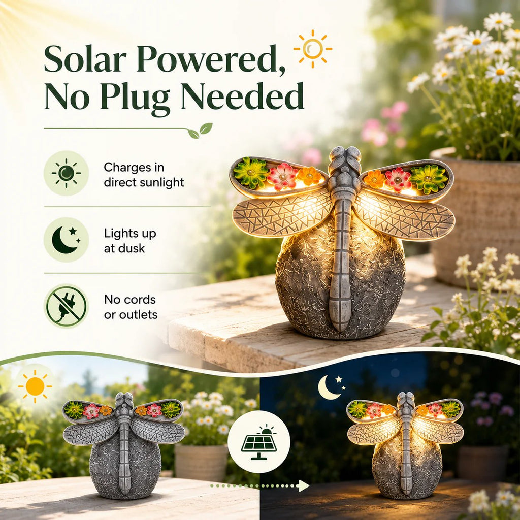 ✨Solar Dragonfly Garden Light Decor🏆