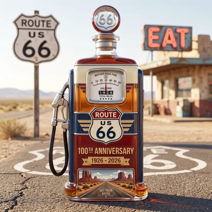 Route 66 100th Anniversary Whiskey Bottle💋