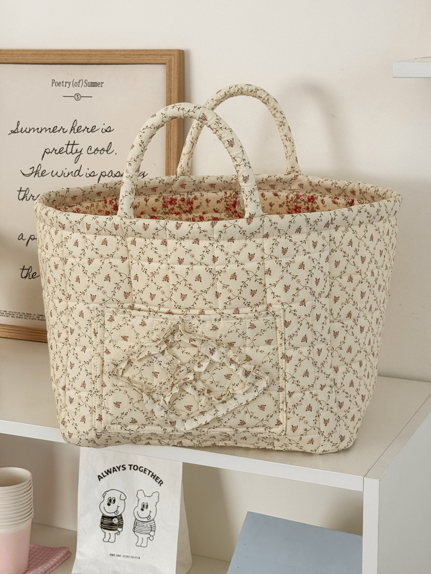 👜Car storage basket with handle - foldable washable storage basket and multi-purpose fabric box🏆