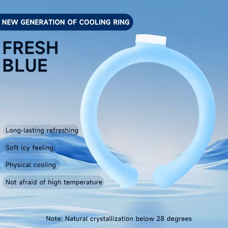 🔥LAST DAY 50% OFF - 🧊Reusable Cooling Neck Ring – Long-Lasting Sweat-Free Relief❄️🏆