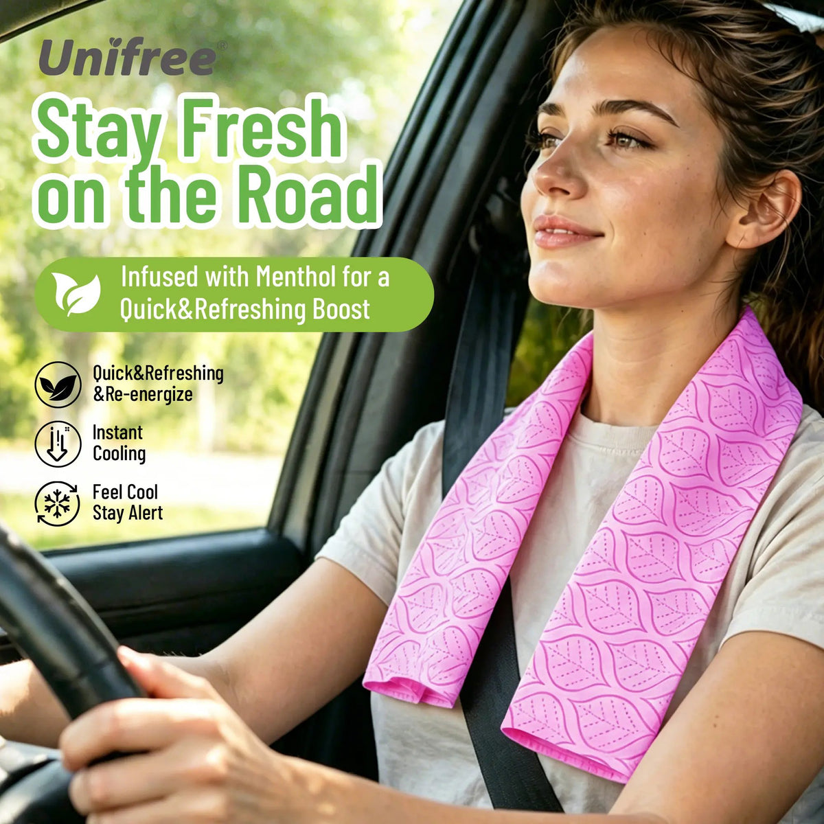 Unifree Cooling Towels & XL Menthol Cooling Wipes for Summer Heat, Sports, Travel & Outdoor Relief💋