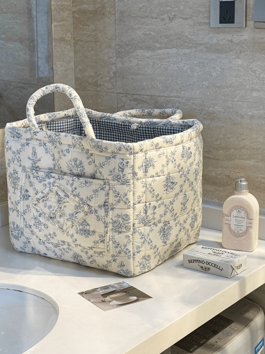 👜Car storage basket with handle - foldable washable storage basket and multi-purpose fabric box🏆