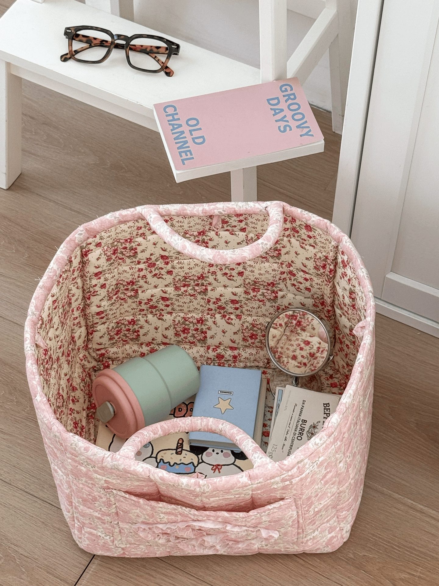 👜Car storage basket with handle - foldable washable storage basket and multi-purpose fabric box🏆
