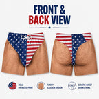 😎🇺🇸 Funny Patriotic Men’s Swim Trunks – Freedom & Chill Summer Beach Shorts 🏖️💋