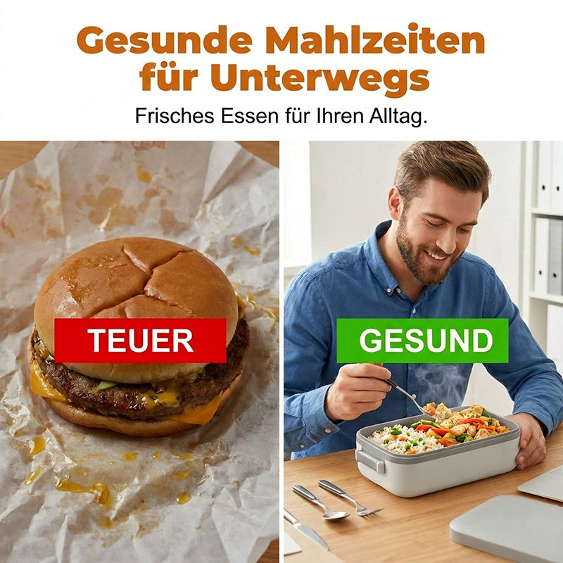 🍱⚡ Portable electric lunch box with self-heating 🌡️💋
